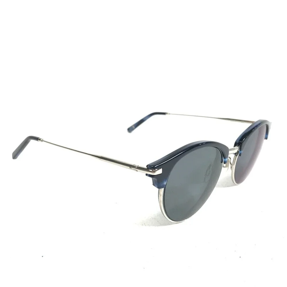 Jimmy Fairly Sunglasses Frames C22 T2 Dark Blue Silver Round 50-20-145